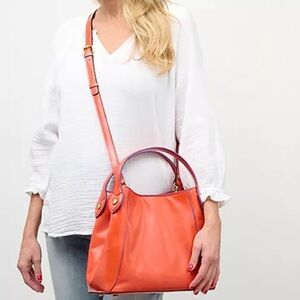 Patricia Nash Leather Arielle Convertible Satchel Crossbody
Coral summer casual